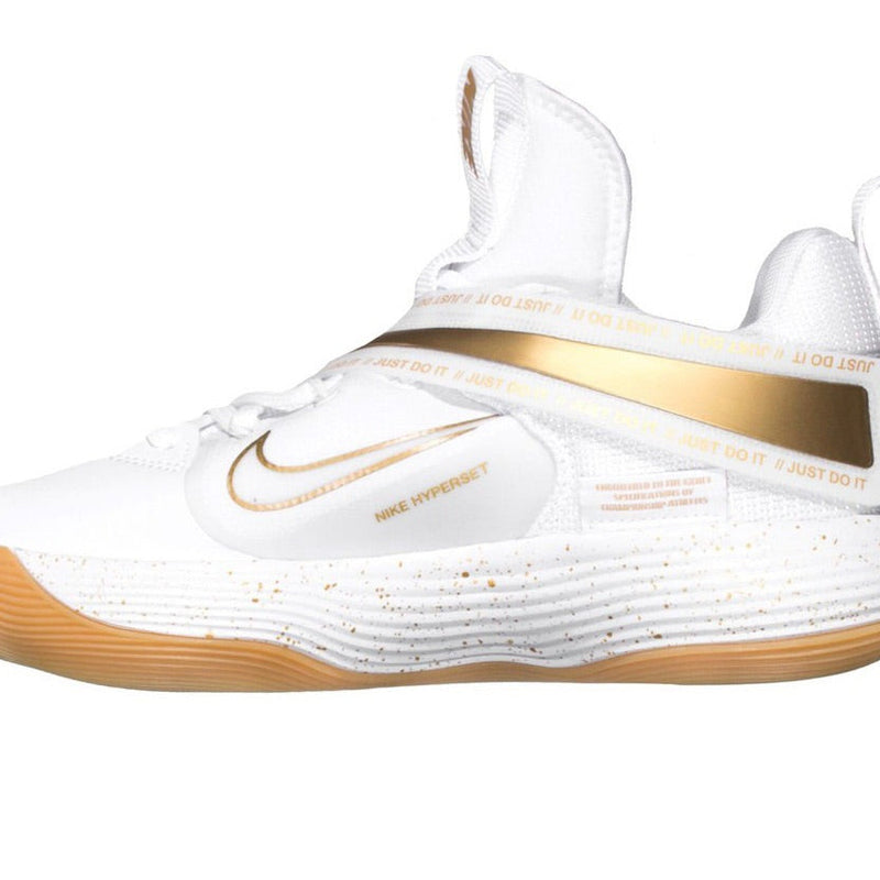 Nike React Hyperset Branco/Dourado